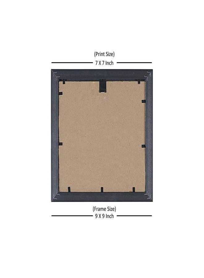 Go Hooked Wall Painting (Wood, 22.5 cm x 22.5 cm x 1.2 cm, Set of 3, 9x9PNTNG2-50) - Image 3